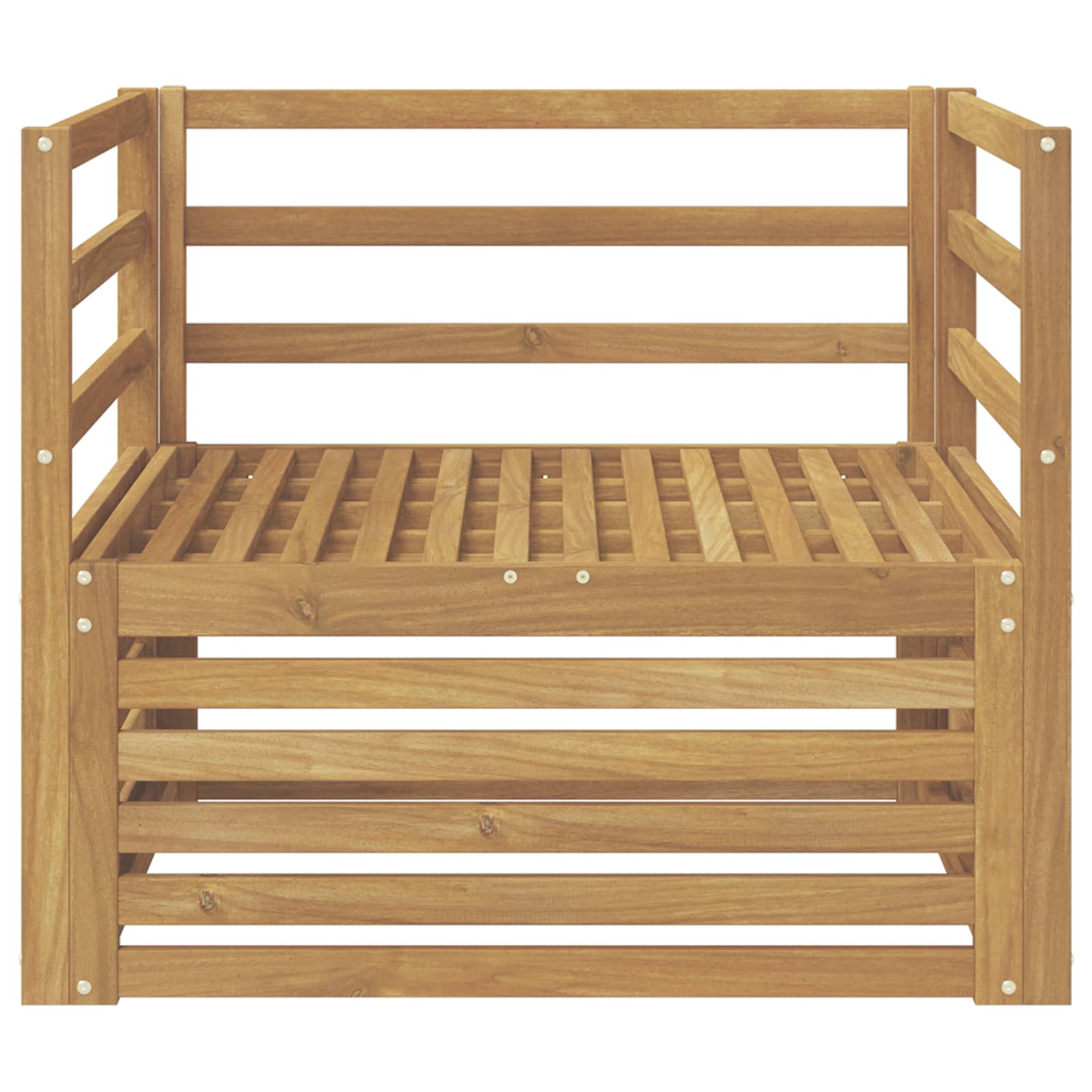 2 Stück Outdoor-Sofa Natur