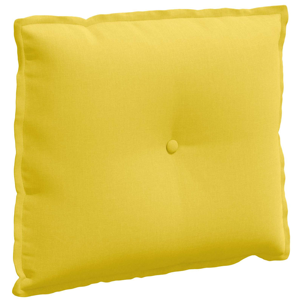 Rückenkissen Hellgrau 50 x 19 x 45 cm Stoff