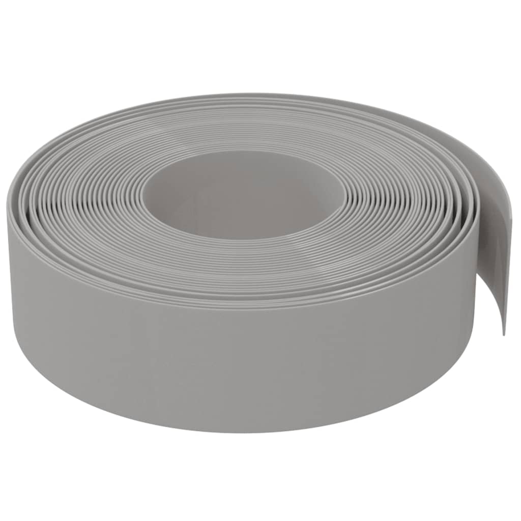 Gartenumrandung 25 m 10 cm PE Grau