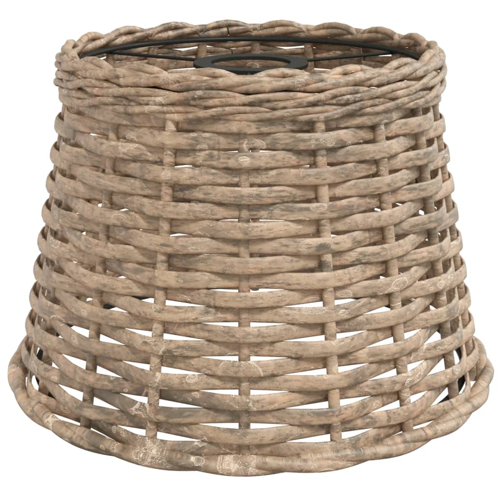 Lampenschirm Weiß Ø15x12 cm Korbweide