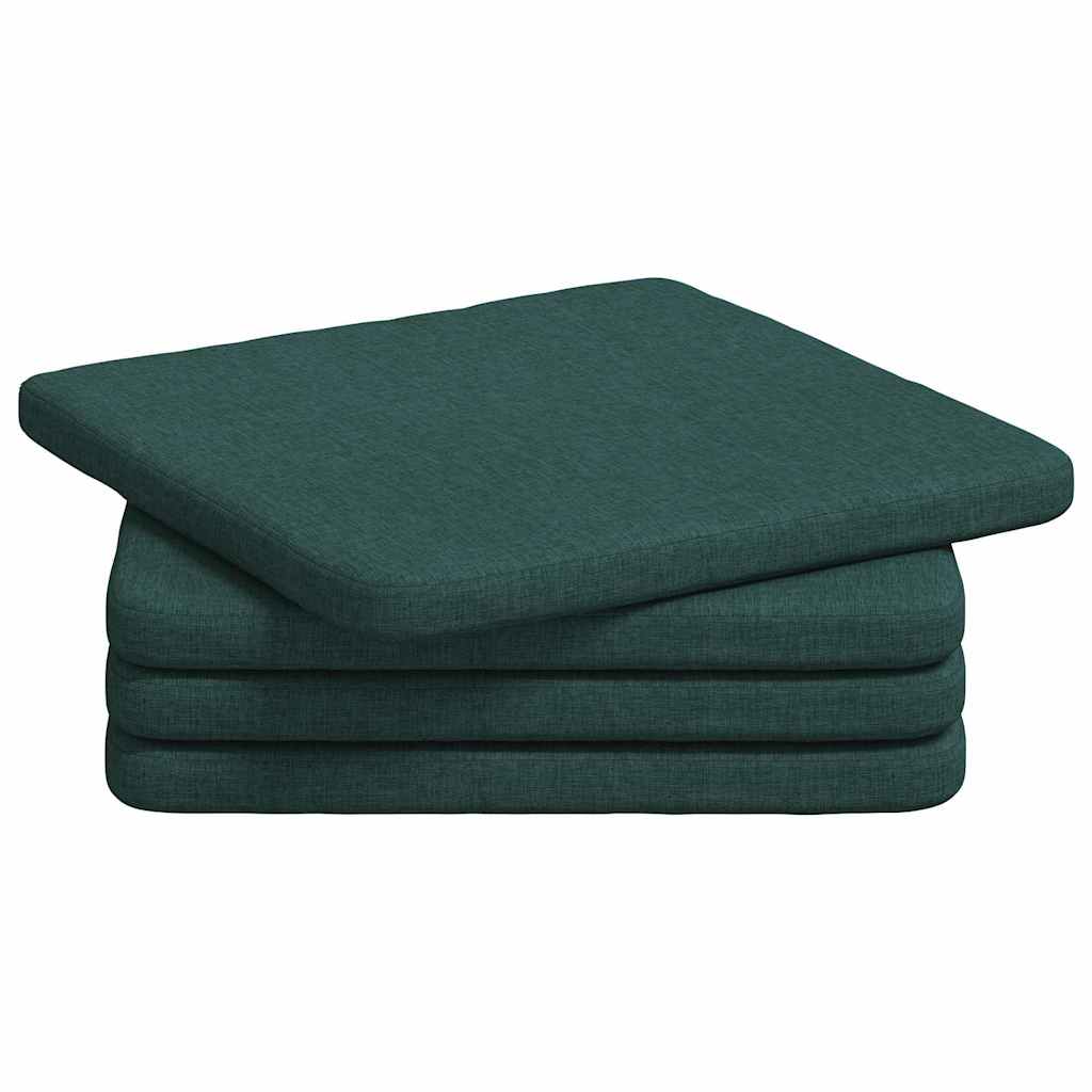 Sitzkissen 4 pcs Hellgrau 40 x 40 x 3 cm Stoff