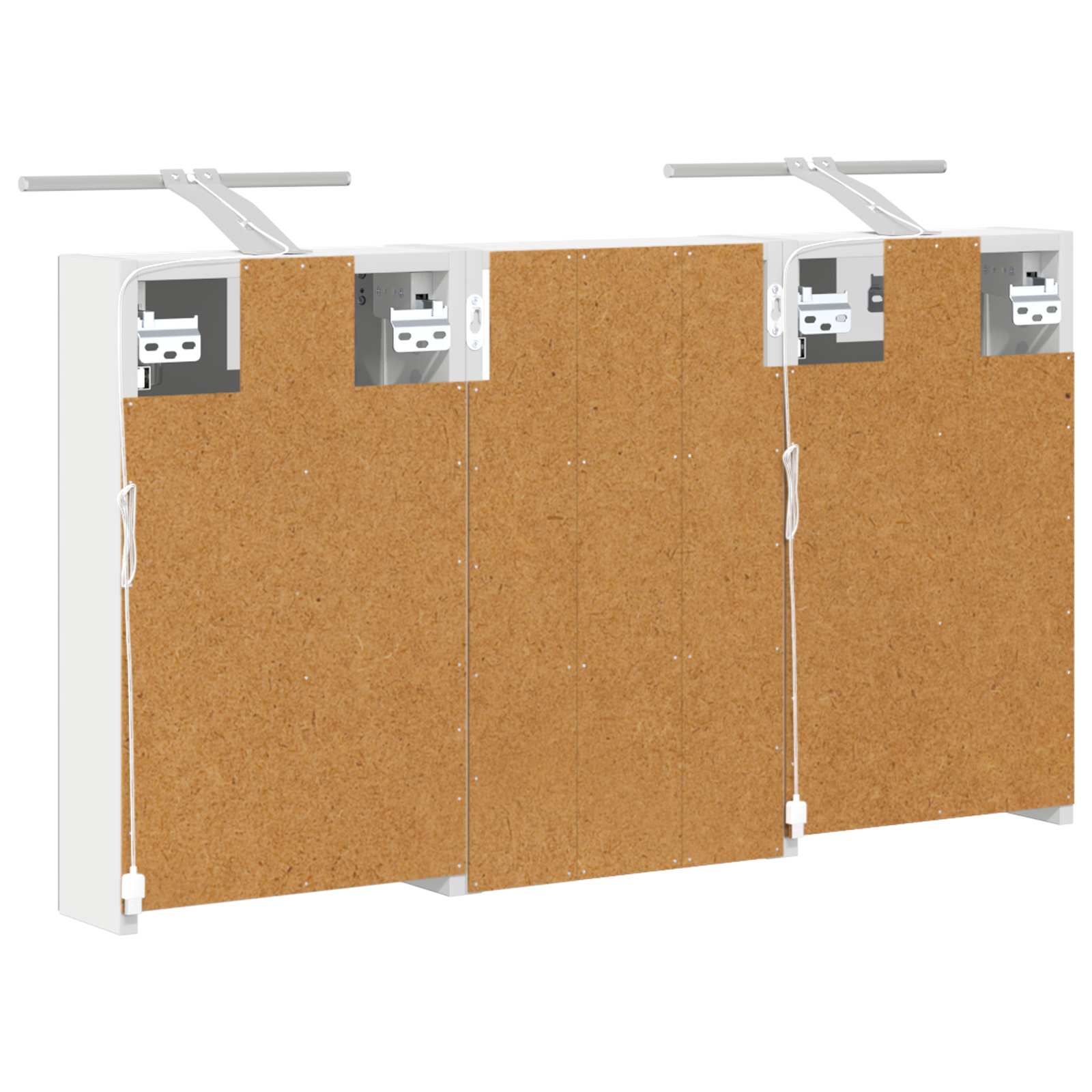 Badezimmerschrank-Set 3 pcs 80 x 10,5 x 50 cm Holzwerkstoff