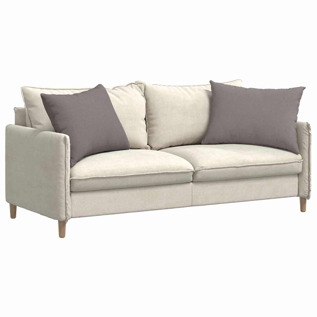 Sofakissen 2 pcs Hellgrau 50 x 30 cm Stoff