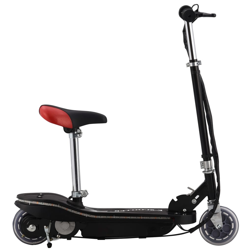 E-Scooter mit LED 120 W Schwarz