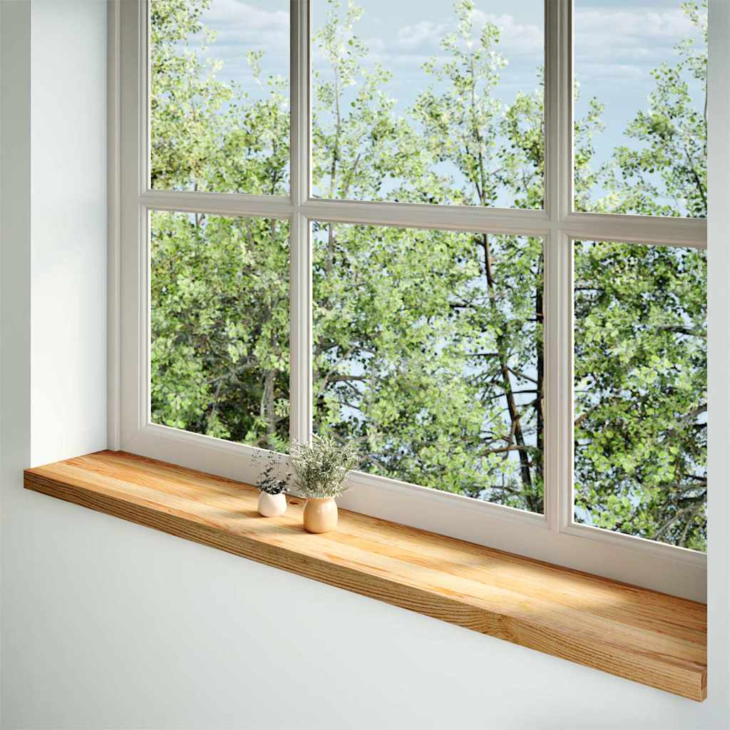 Fensterbänke 2 Stk. Unbehandelt 160x25x2 cm Massivholz Eiche