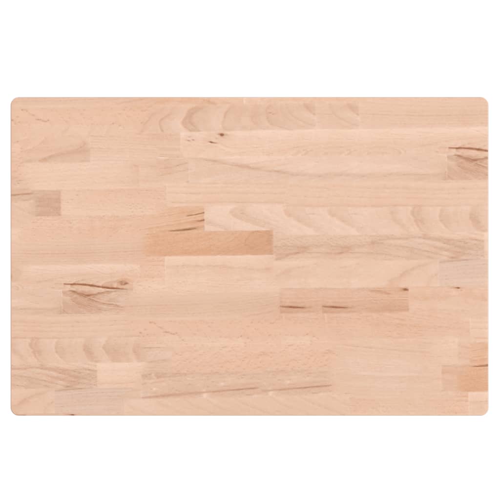 Waschtischplatte 80x40x1,5 cm Massivholz Buche