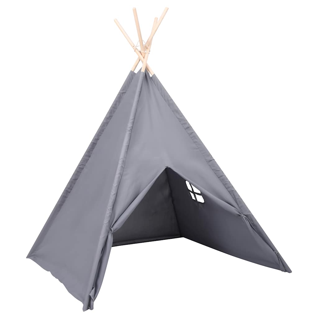 Kinder Tipi-Zelt mit Tasche Pfirsichhaut Rosa 120x120x150 cm