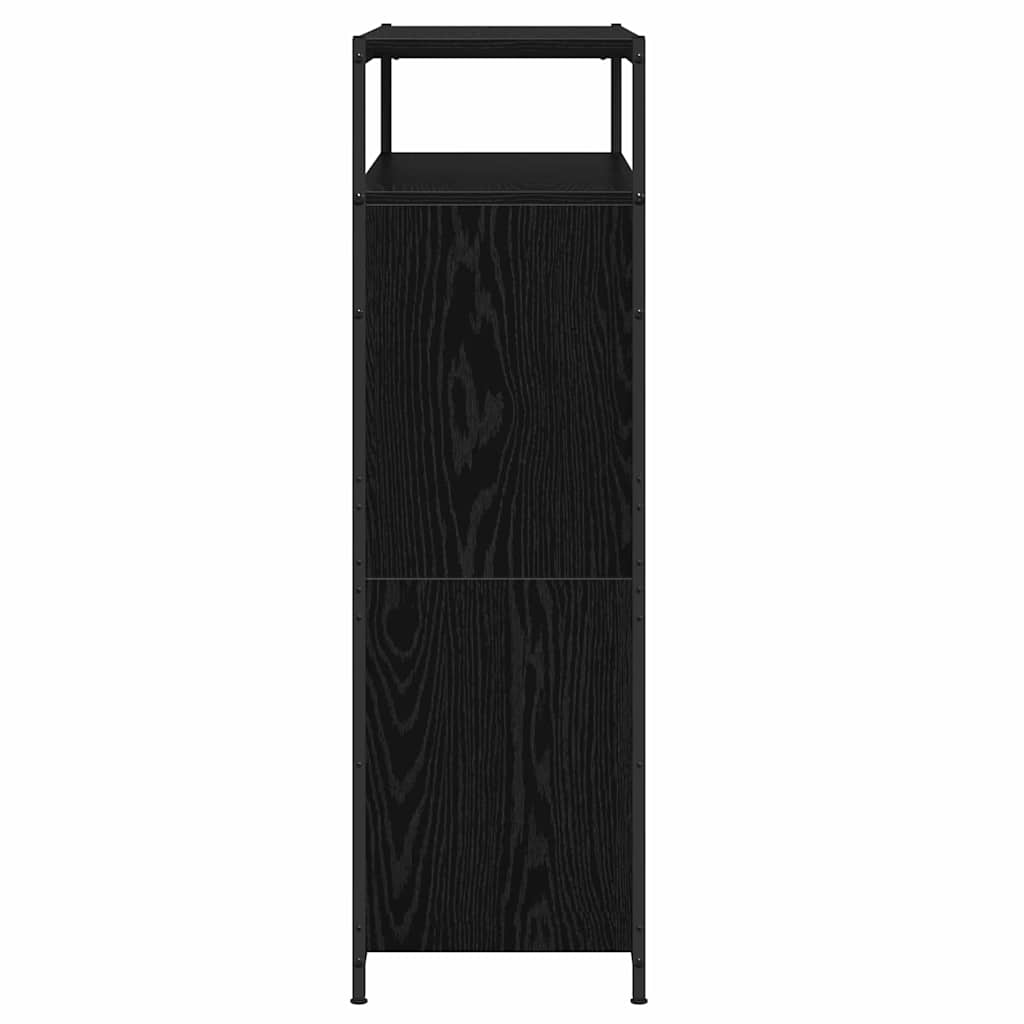 Schuhschrank mit 4 Klappen Sonoma-Eiche 100x34x112 cm