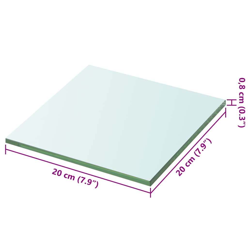 Regalboden Glas Transparent 20x12 cm