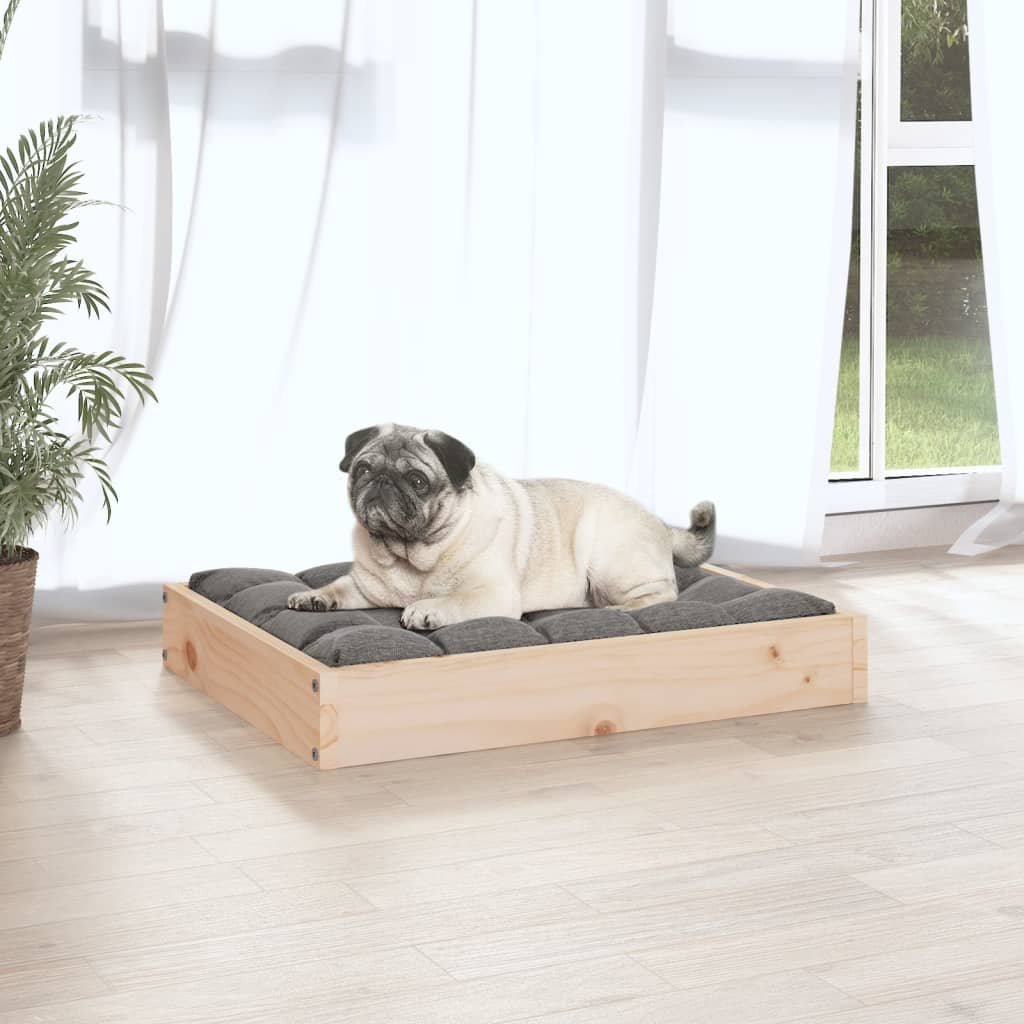 Hundebett 51,5x44x9 cm Massivholz Kiefer