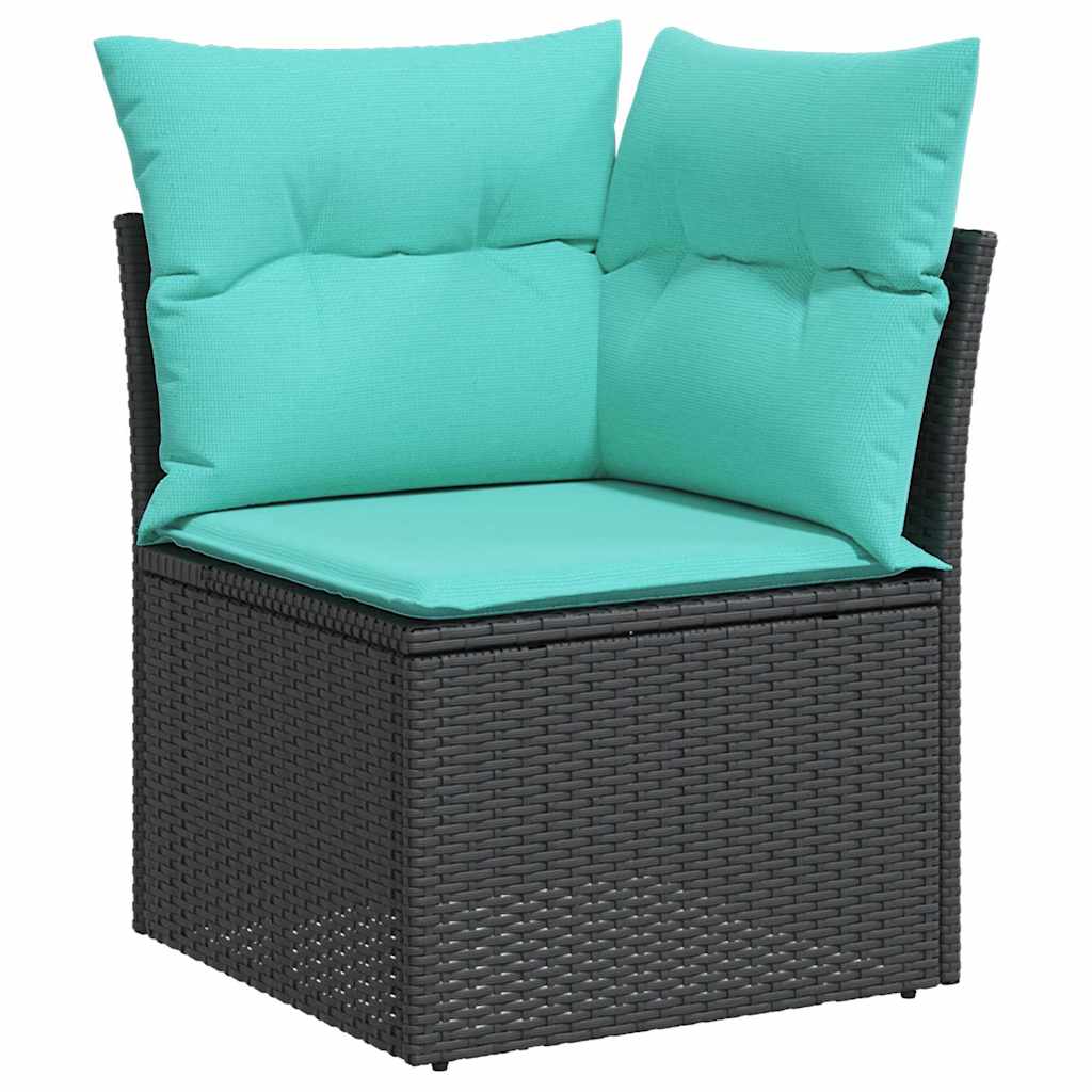 Garten Essgruppe mit Kissen 7 pcs Grau und Marineblau