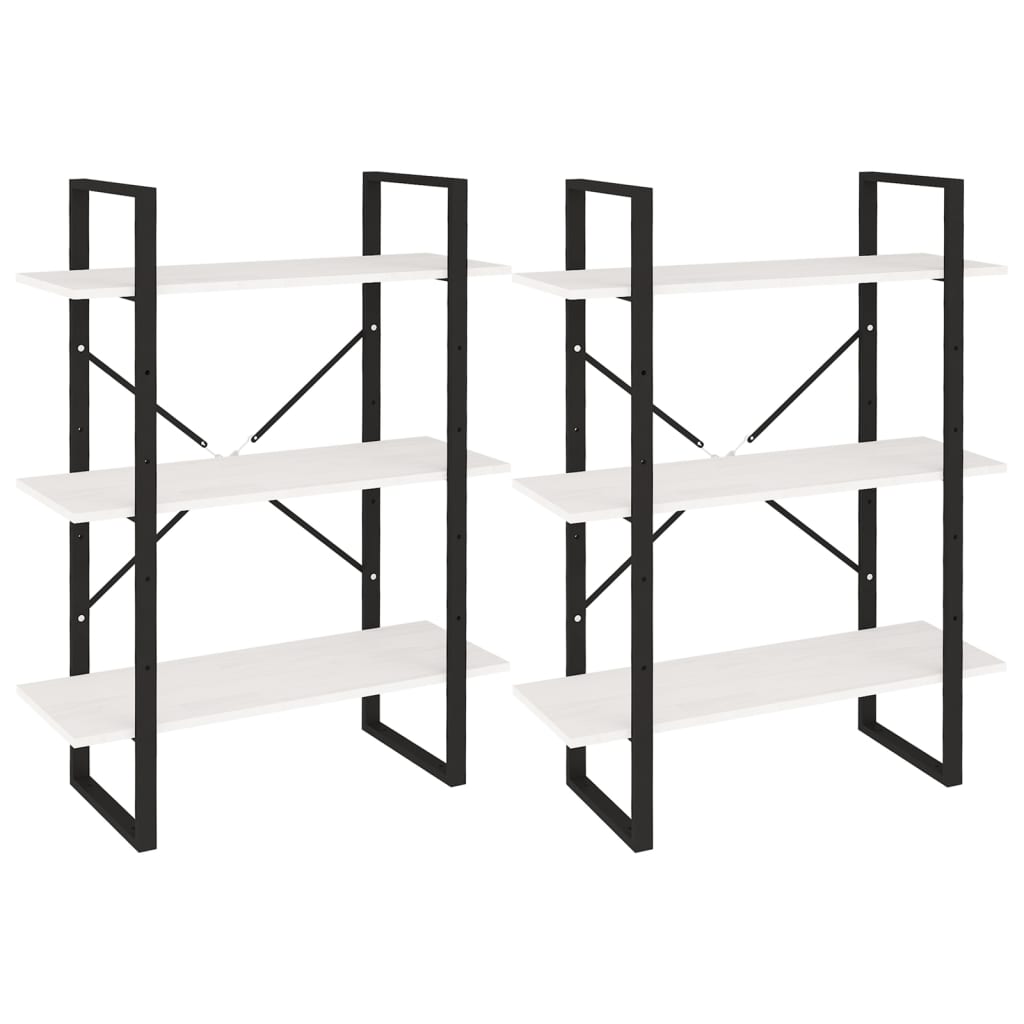Bücherregal Weiß 80x30x105 cm Holzwerkstoff