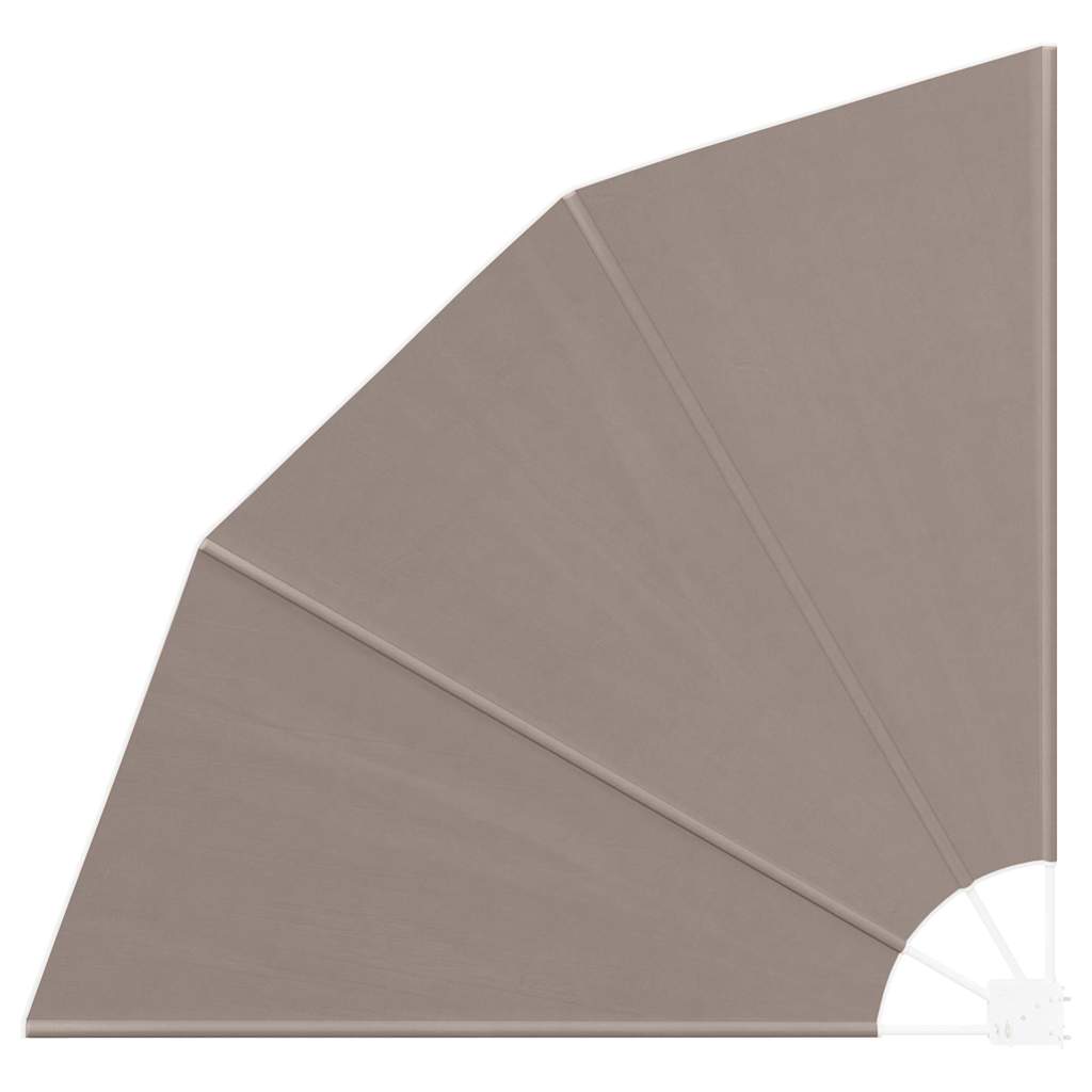 Faltbarer Balkonfächer Grau 210×210 cm