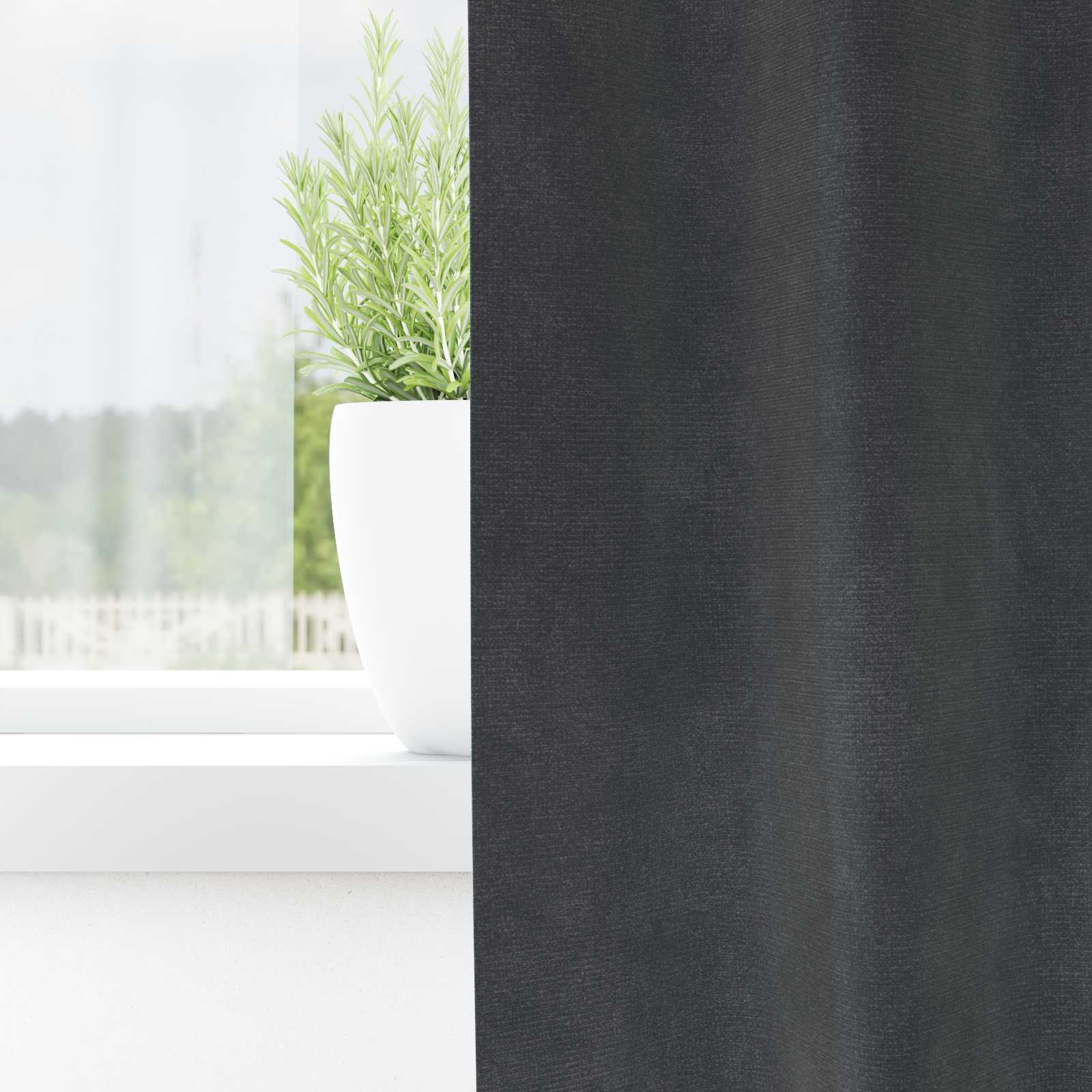 Verdunkelungsvorhänge 2 pcs Schwarz 140 x 140 cm Samt