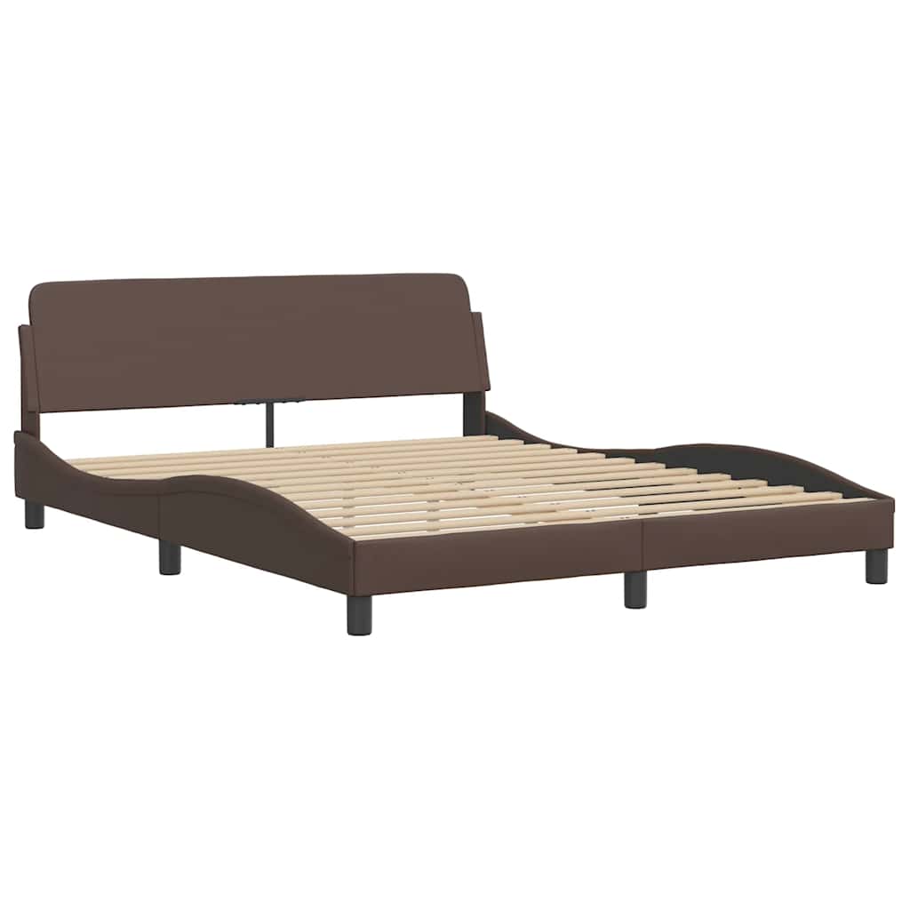 Bettgestell "Dover" Schwarz 80x200 cm Kunstleder