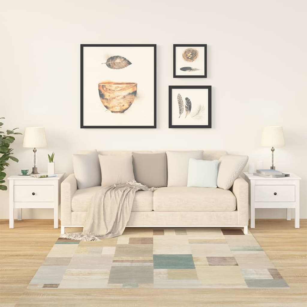 Beistelltische 2 Stk. 40x40x39 cm Massivholz Kiefer