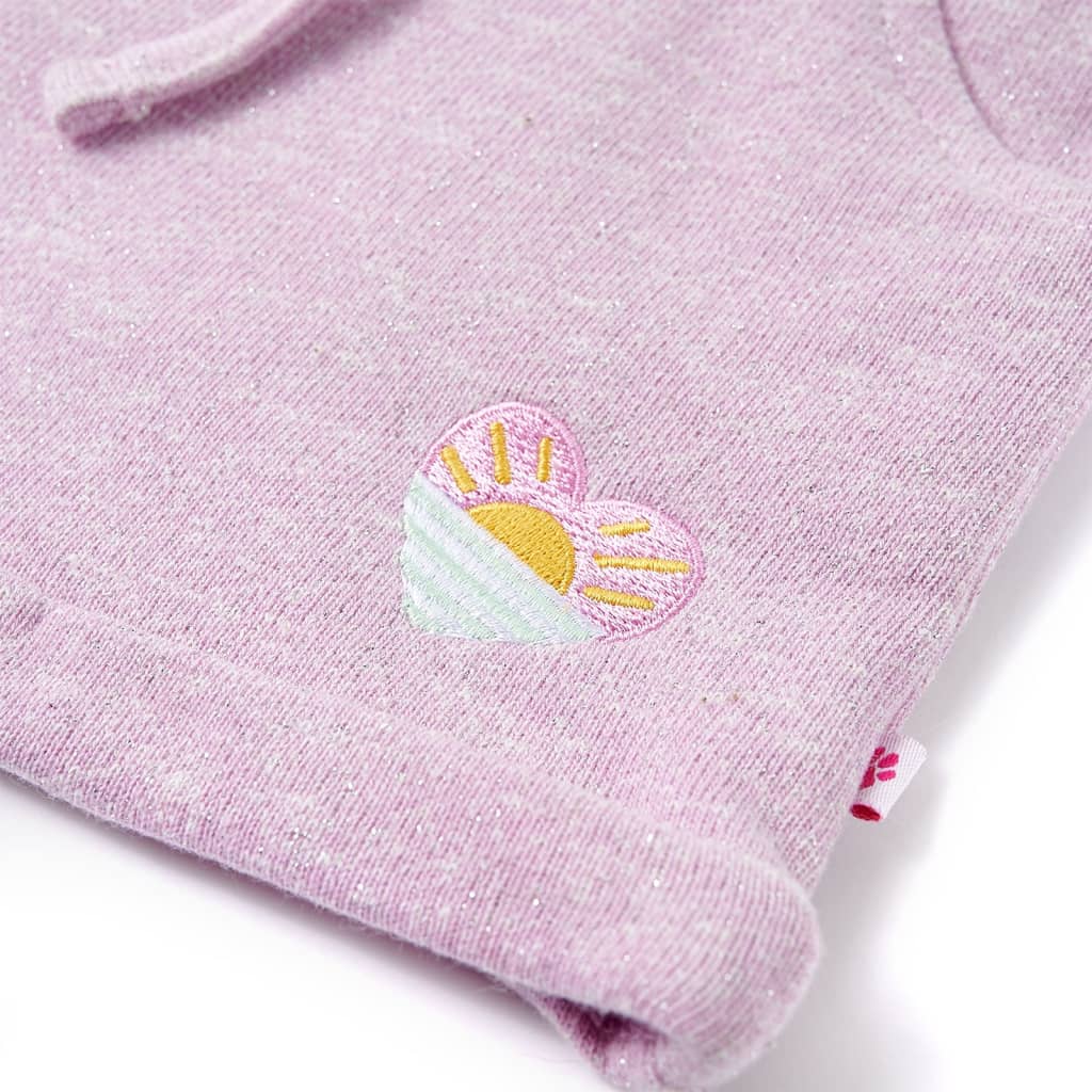 Kindershorts mit Kordelzug Hellrosa 116