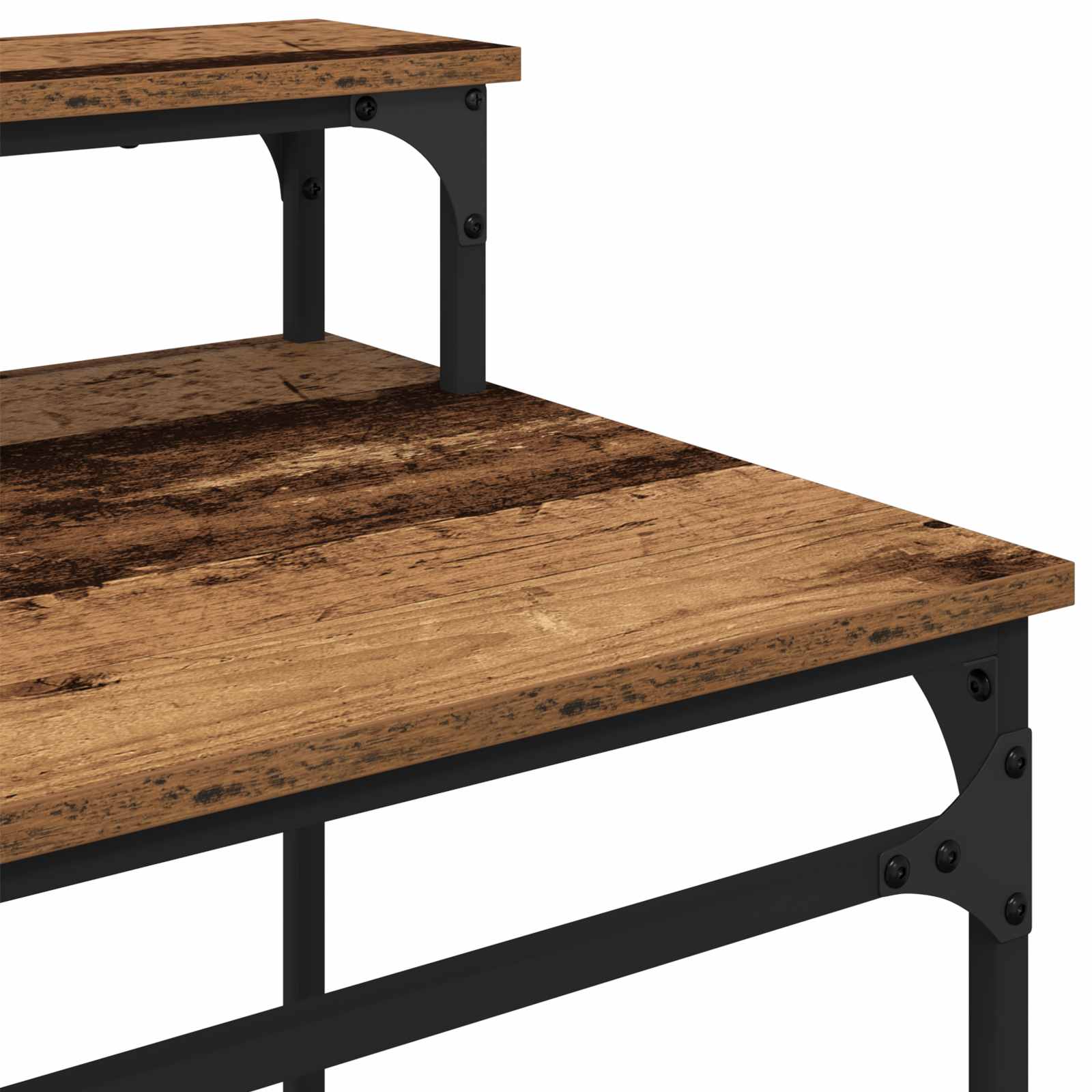 Schreibtisch Sonoma-Eiche 100x50x90 cm Holzwerkstoff und Eisen