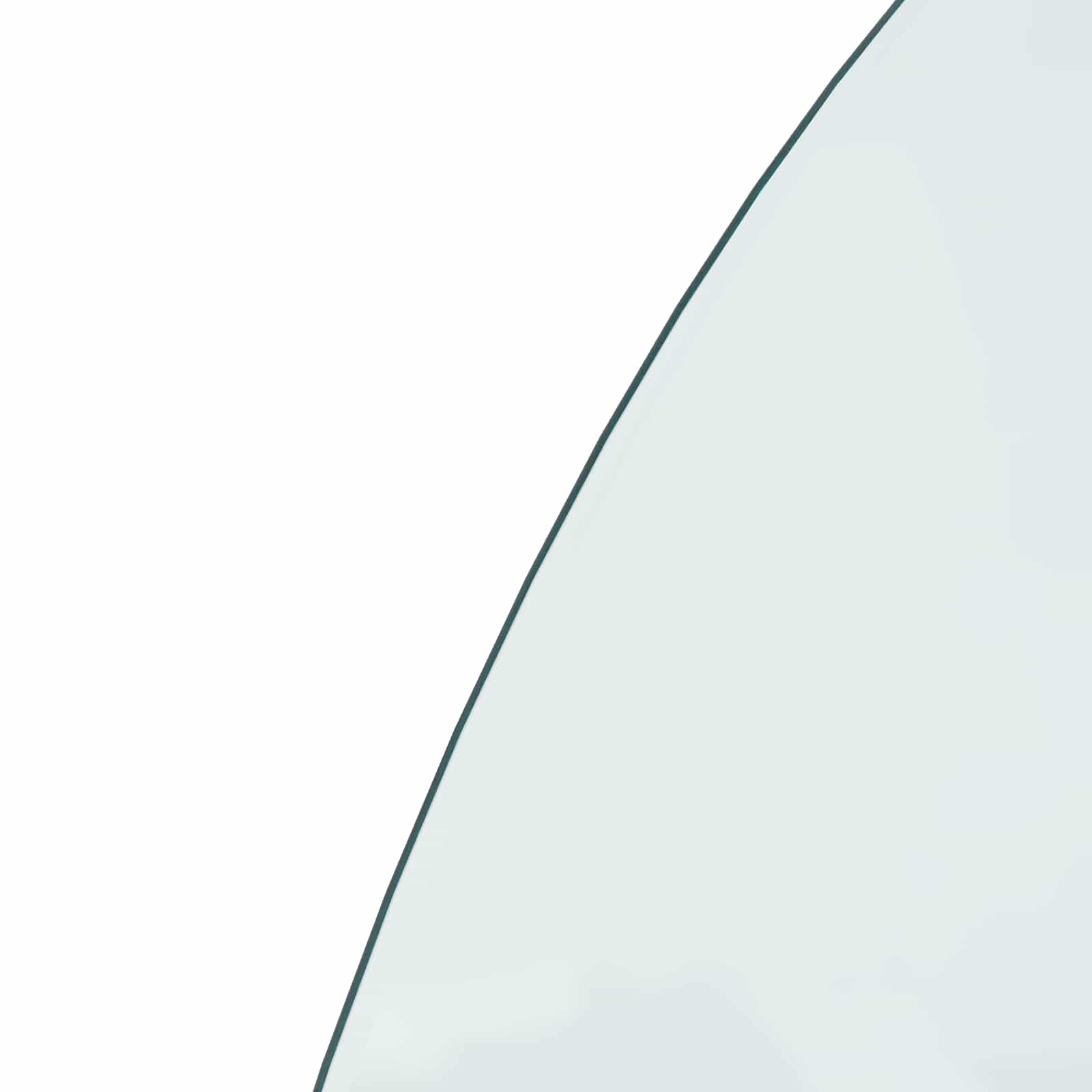 Feuerstelle Glasplatte Transparent 800 x 500 mm Glas