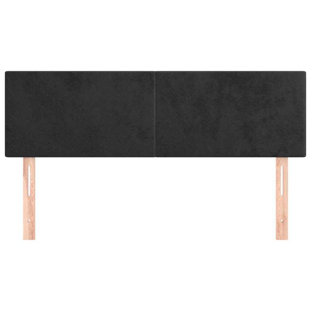 Kopfteil Hellgrau 80x5x118/128 cm Samt