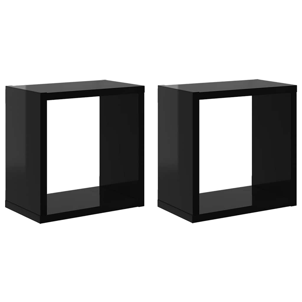 Würfelregale 2 Stk. Weiß 30x15x30 cm