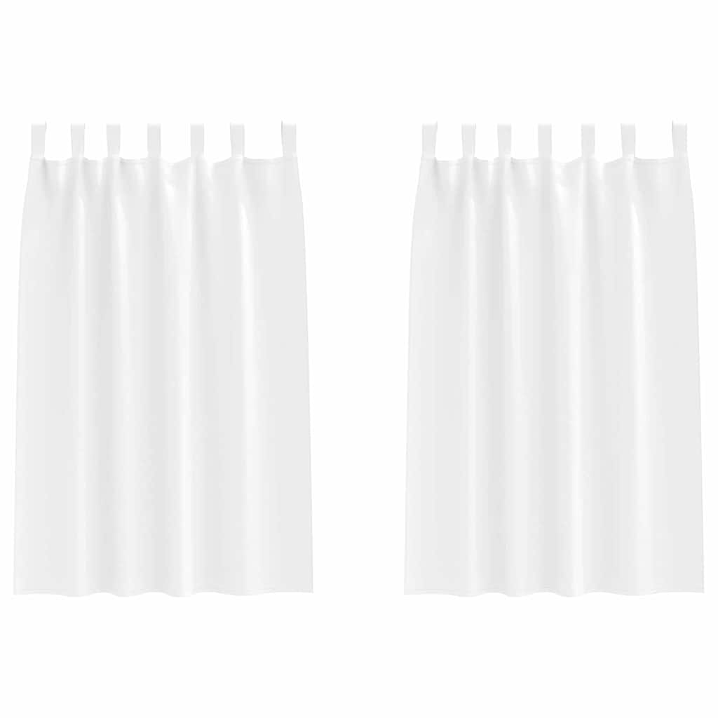 Verdunkelungs-Vorhänge mit Ringen 2 pcs Beige 140 x 140 cm