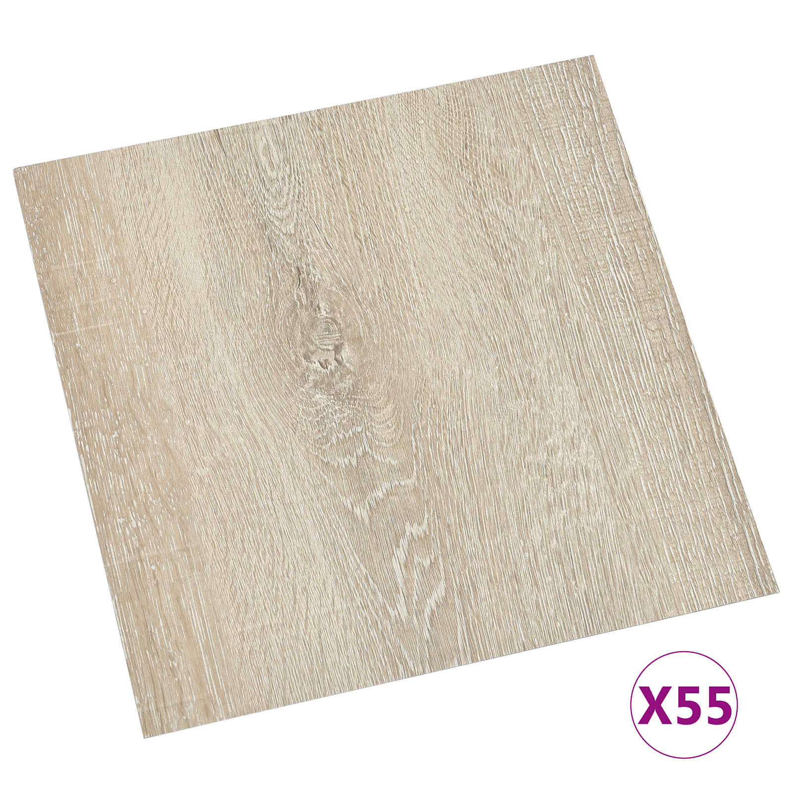 Bodenplanken 55 pcs Schwarz 5,11 m² PVC