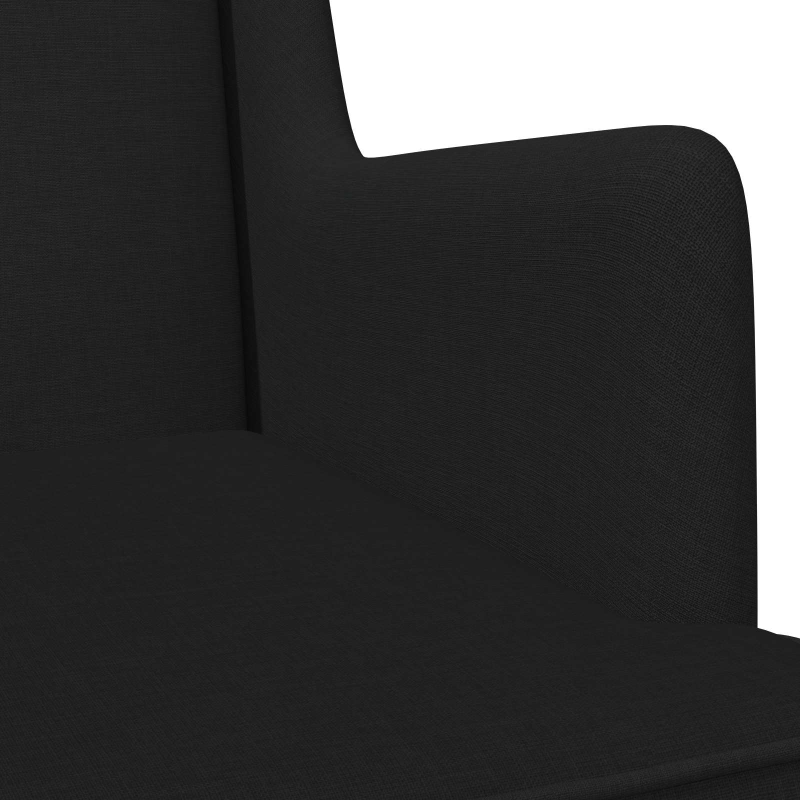 Schaukelstuhl Hellgrau 62 x 80 x 85 cm Stoff