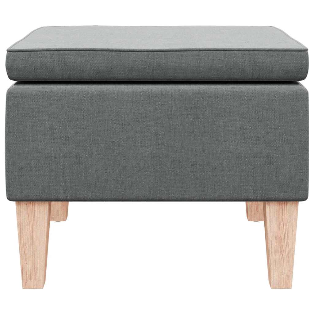 Hocker mit Holzbeinen Weinrot Stoff