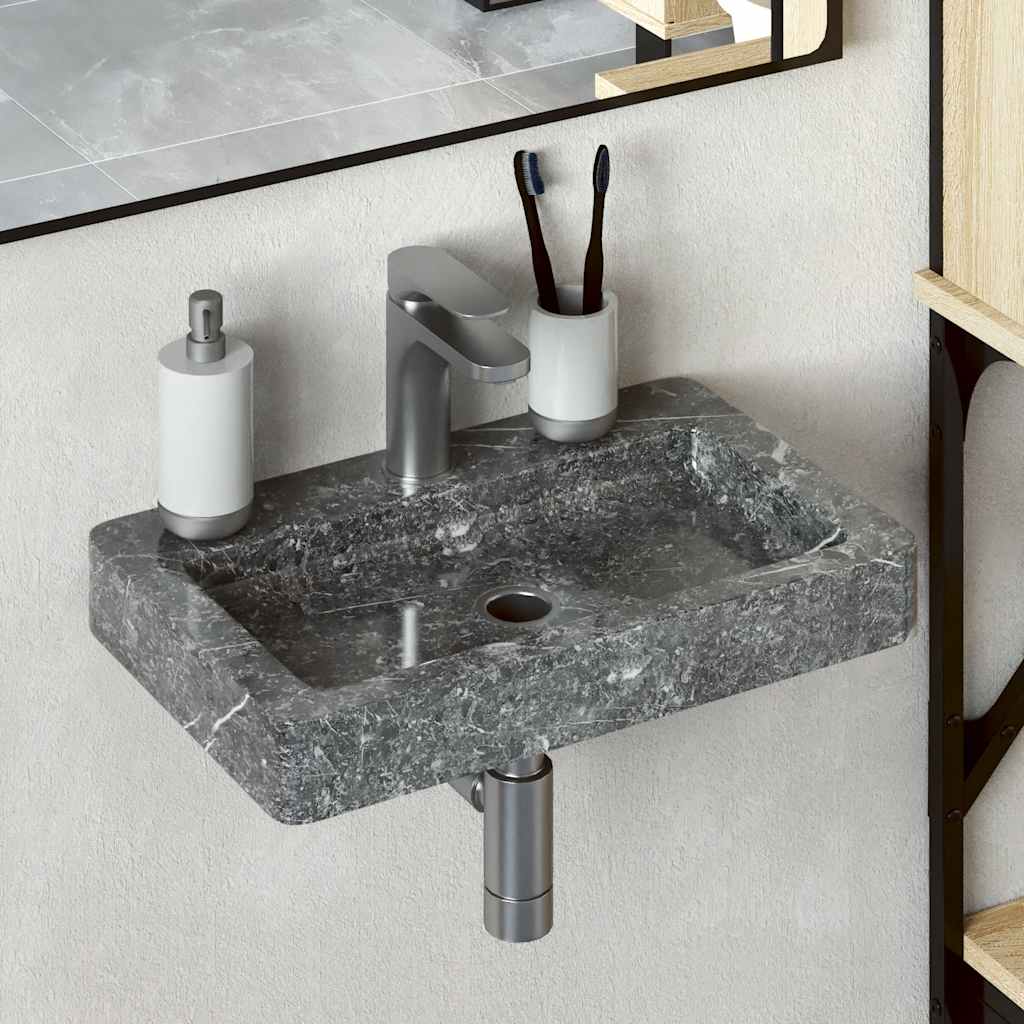 Wandwaschbecken Creme 38x24x6,5 cm Marmor