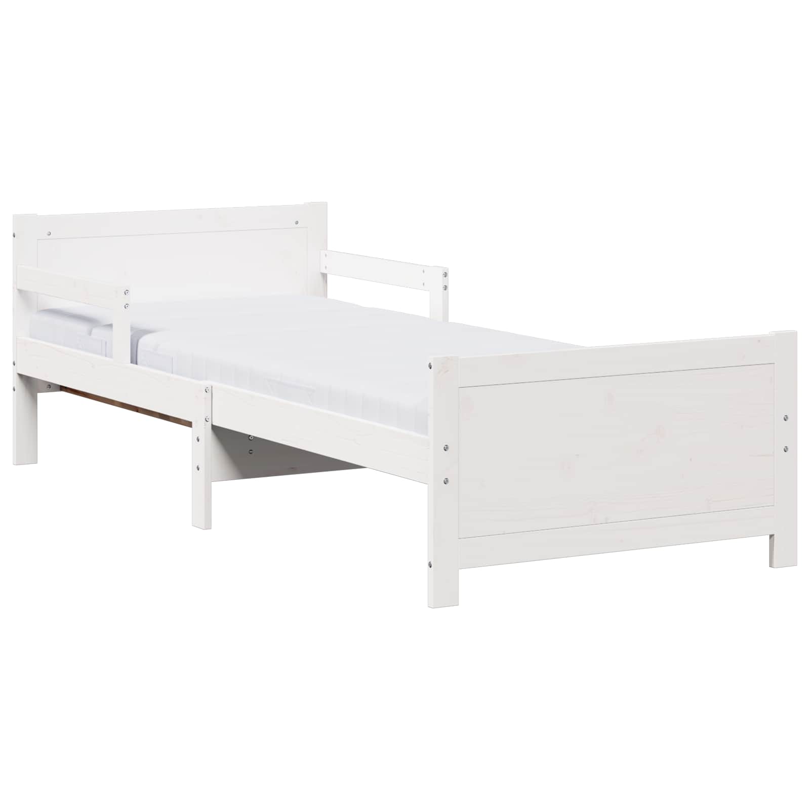 Bettgestell mit erweiterbarer Matratze Braun 80 x 200 cm