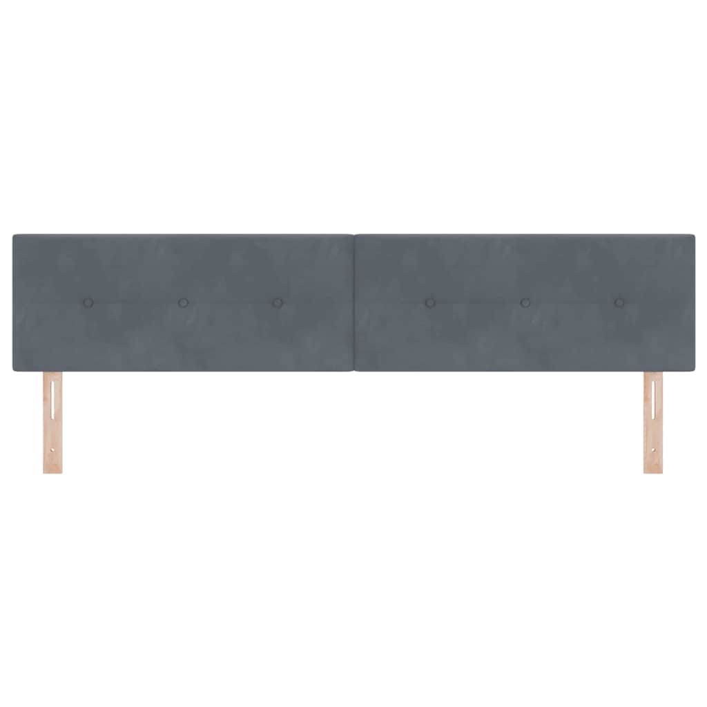 Kopfteil Hellgrau 80 cm Samt