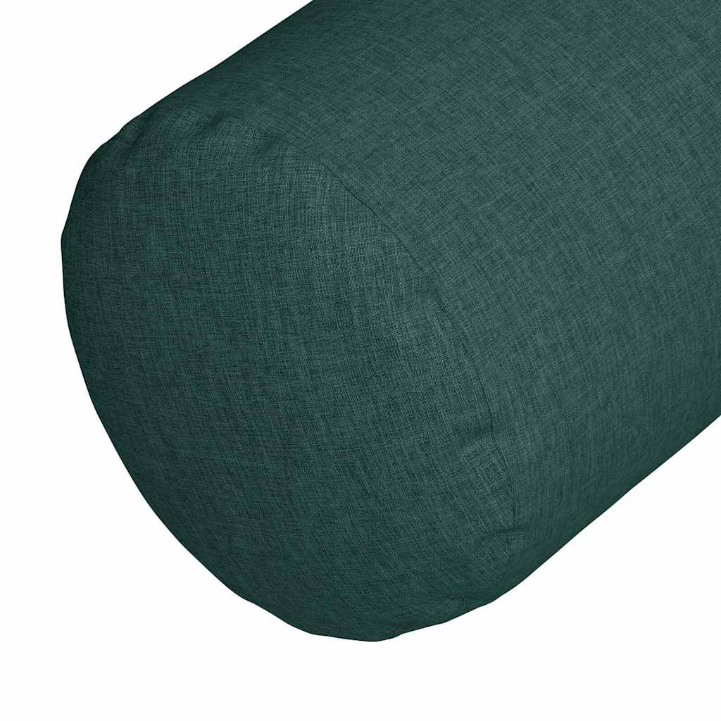 Bolsterkissen 2 Stück Hellgrau Ø 15 x 40 cm Stoff