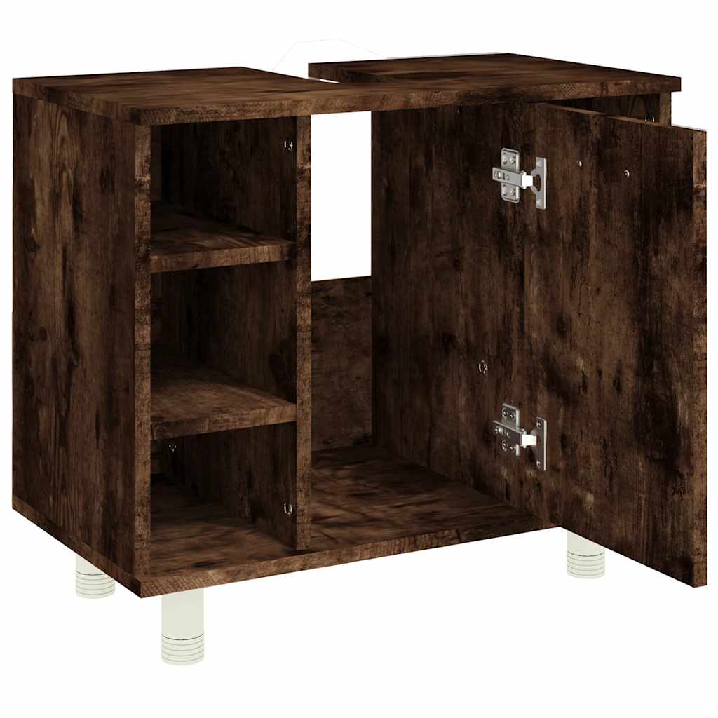 Badezimmerschrank Weiß 60x32x53,5 cm Holzwerkstoff