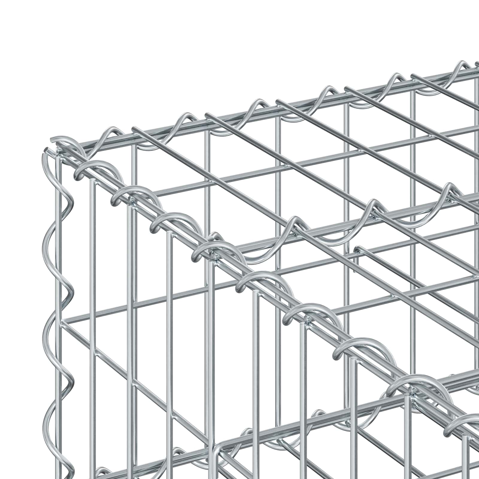 Gabionen Hochbeet Silber