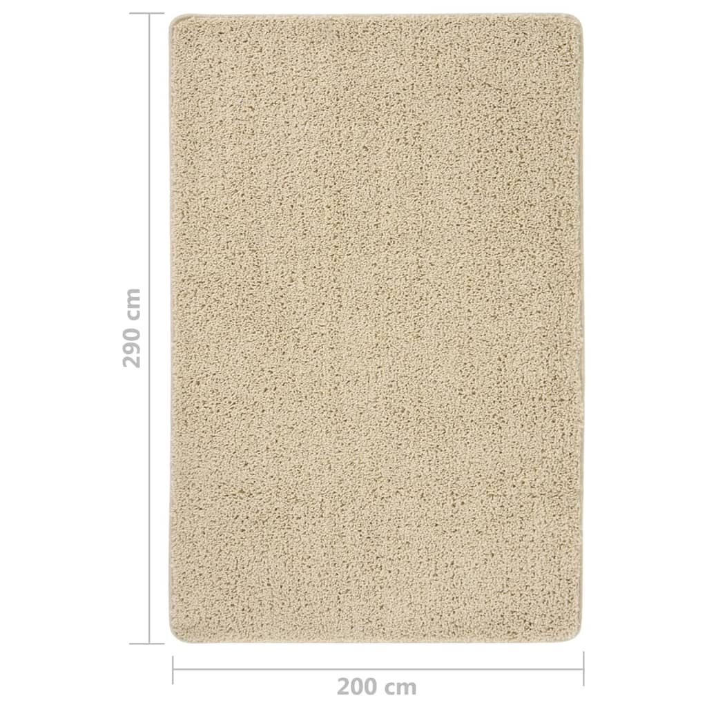 Anti-Rutsch Shaggy Teppich Dunkelgrau 200 x 200 cm PP