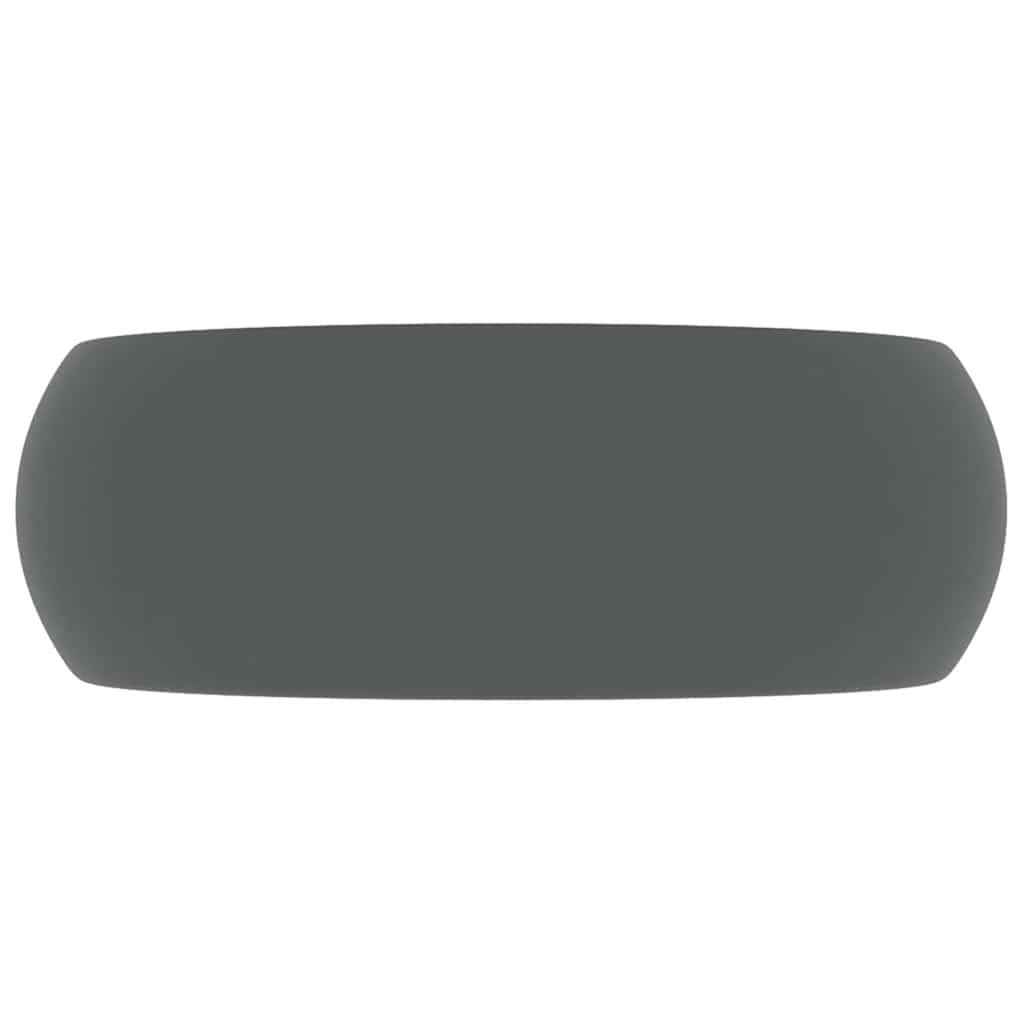 Luxuriöses Waschbecken Rund Matt Weiß 40x15 cm Keramik