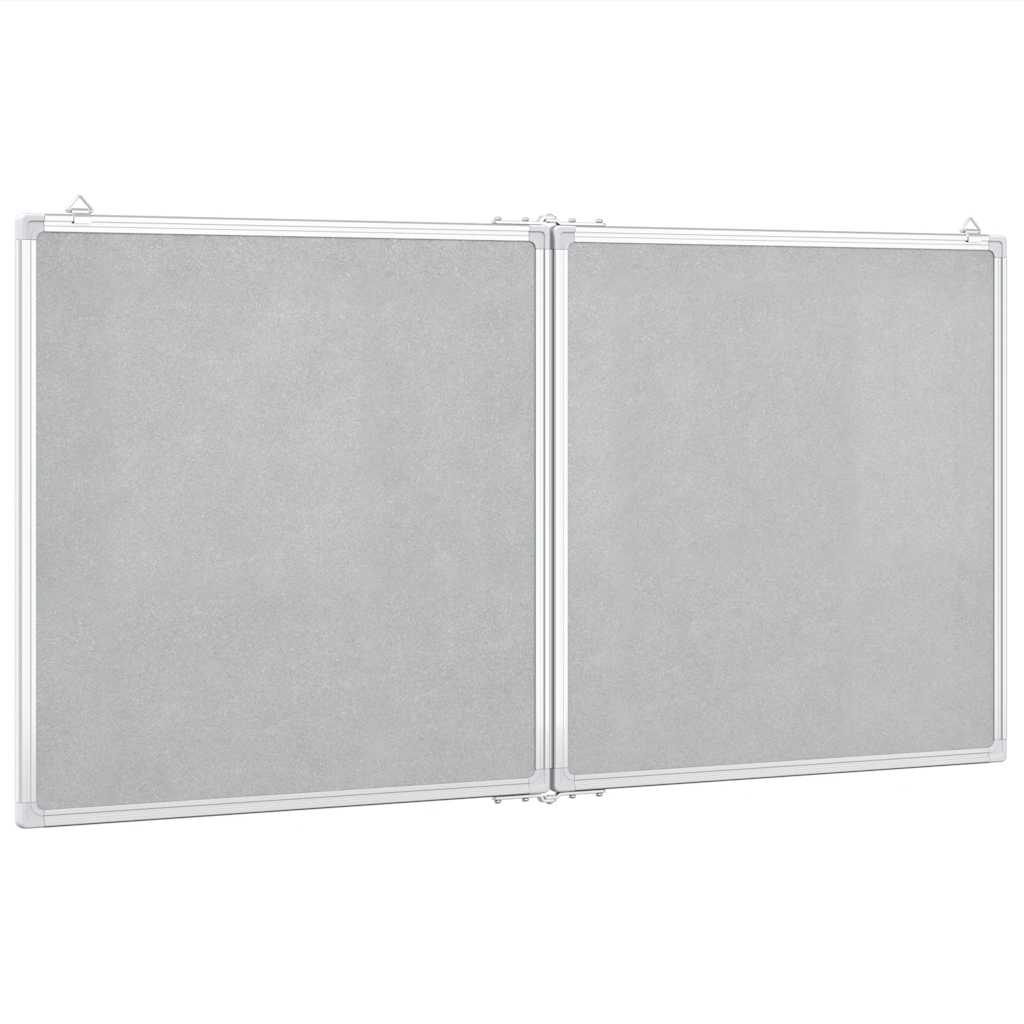 Magnetisches Whiteboard Klappbar 80x80x1,7 cm Aluminium
