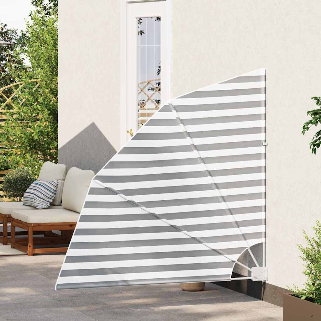 Faltbarer Balkonfächer Grau 210×210 cm