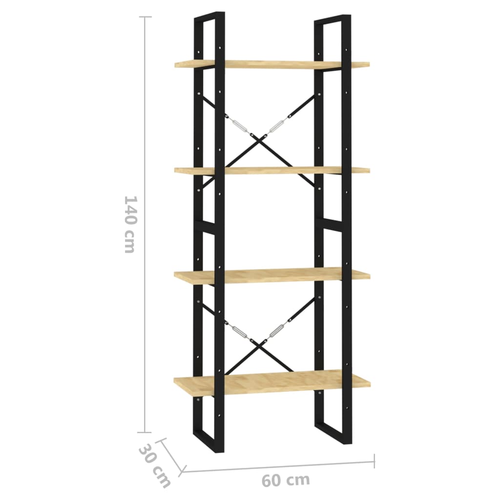 Bücherregal 2 Fächer Weiß 60x30x70 cm Holzwerkstoff