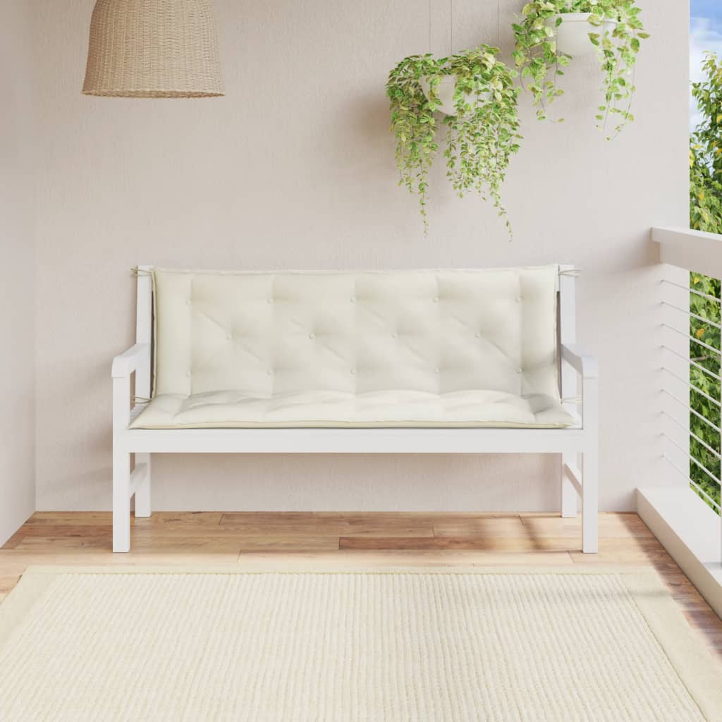 Gartenbank-Auflagen 2 Stk. Melange Anthrazit 100x50x7 cm Stoff