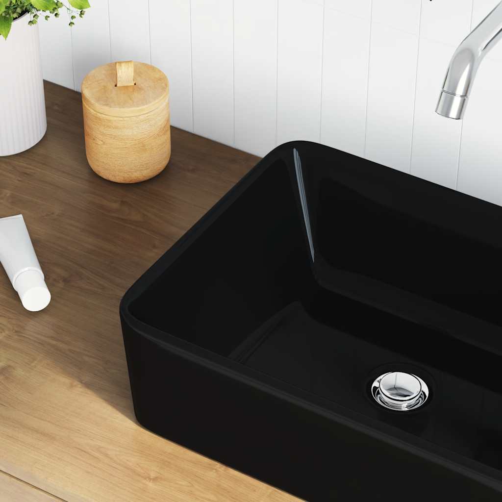 Waschbecken 40 x 30 x 13 cm Keramik Weiß