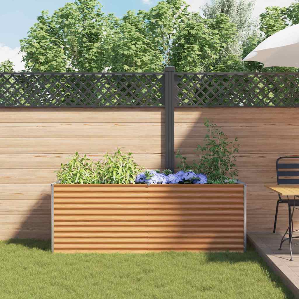 Garten-Hochbeet 100 x 50 x 36 cm Cortenstahl