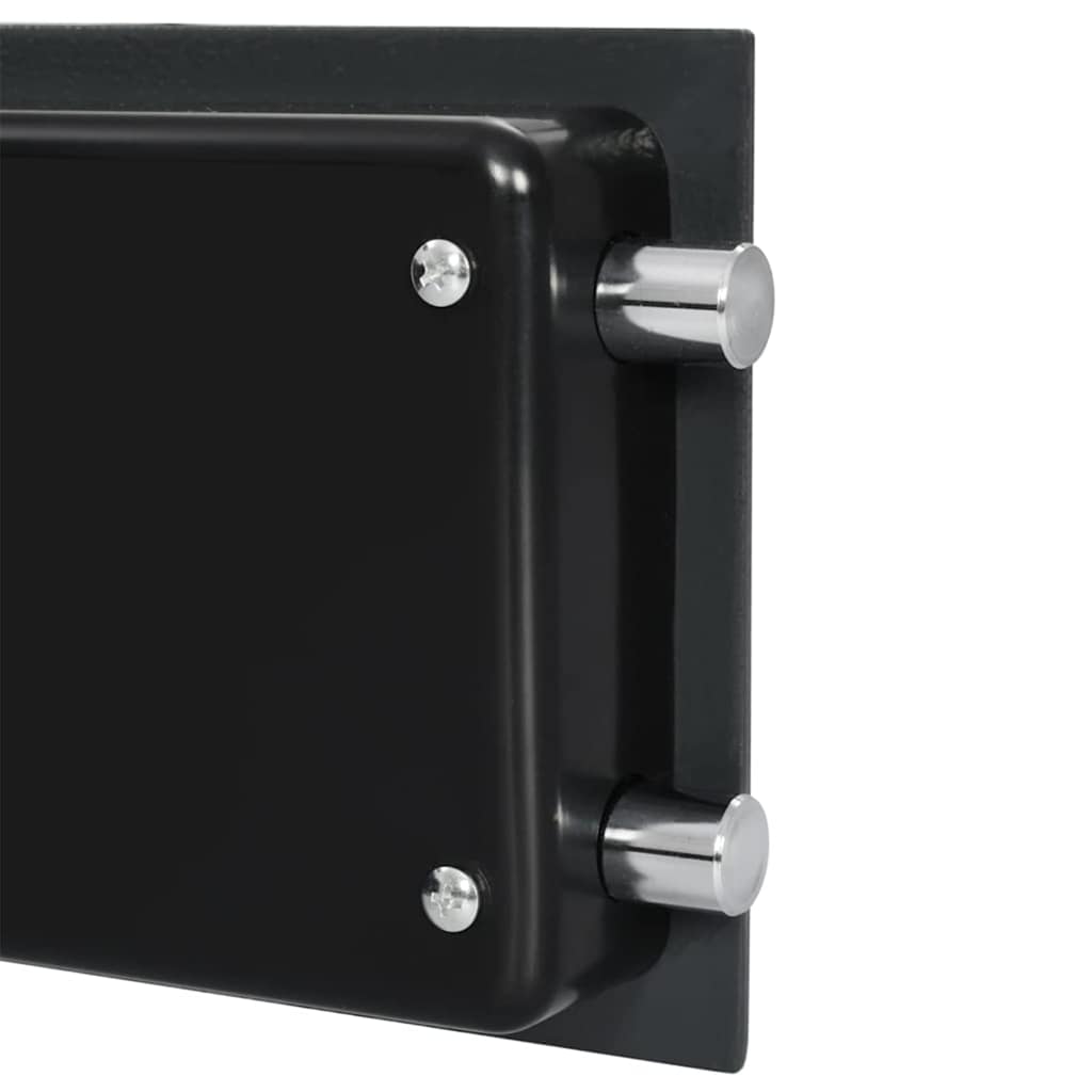 Digitaler Safe mit Schloss Dunkelgrau 23 x 17 x 17 cm Stahl
