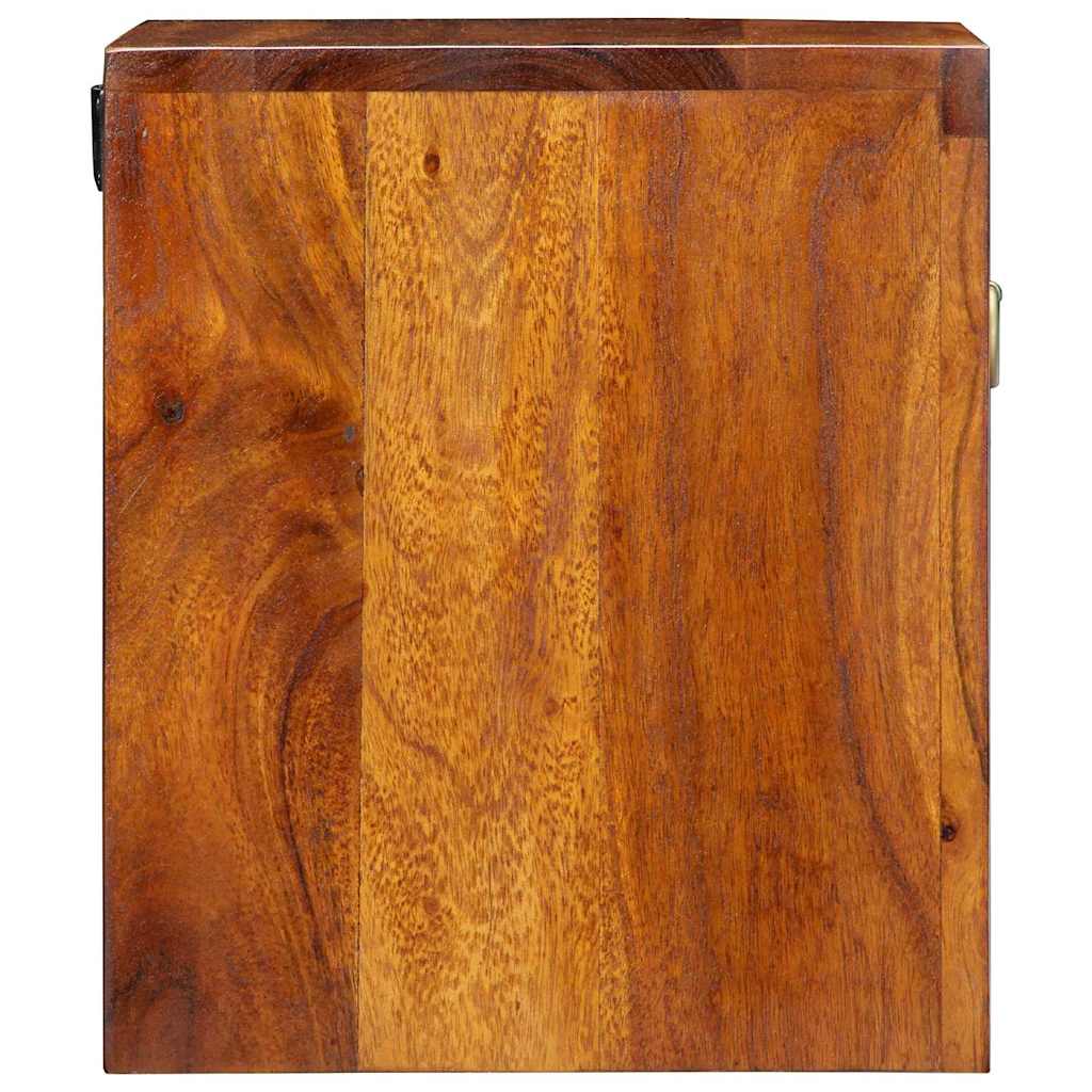 Nachttisch Braun 40 x 35 x 35 cm Massivholz Akazie