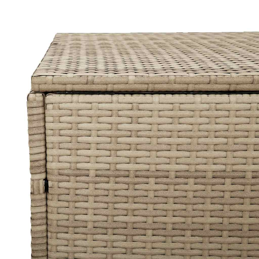 Garten-Aufbewahrungsbox Schwarz 110 x 50 x 58 cm Poly Rattan