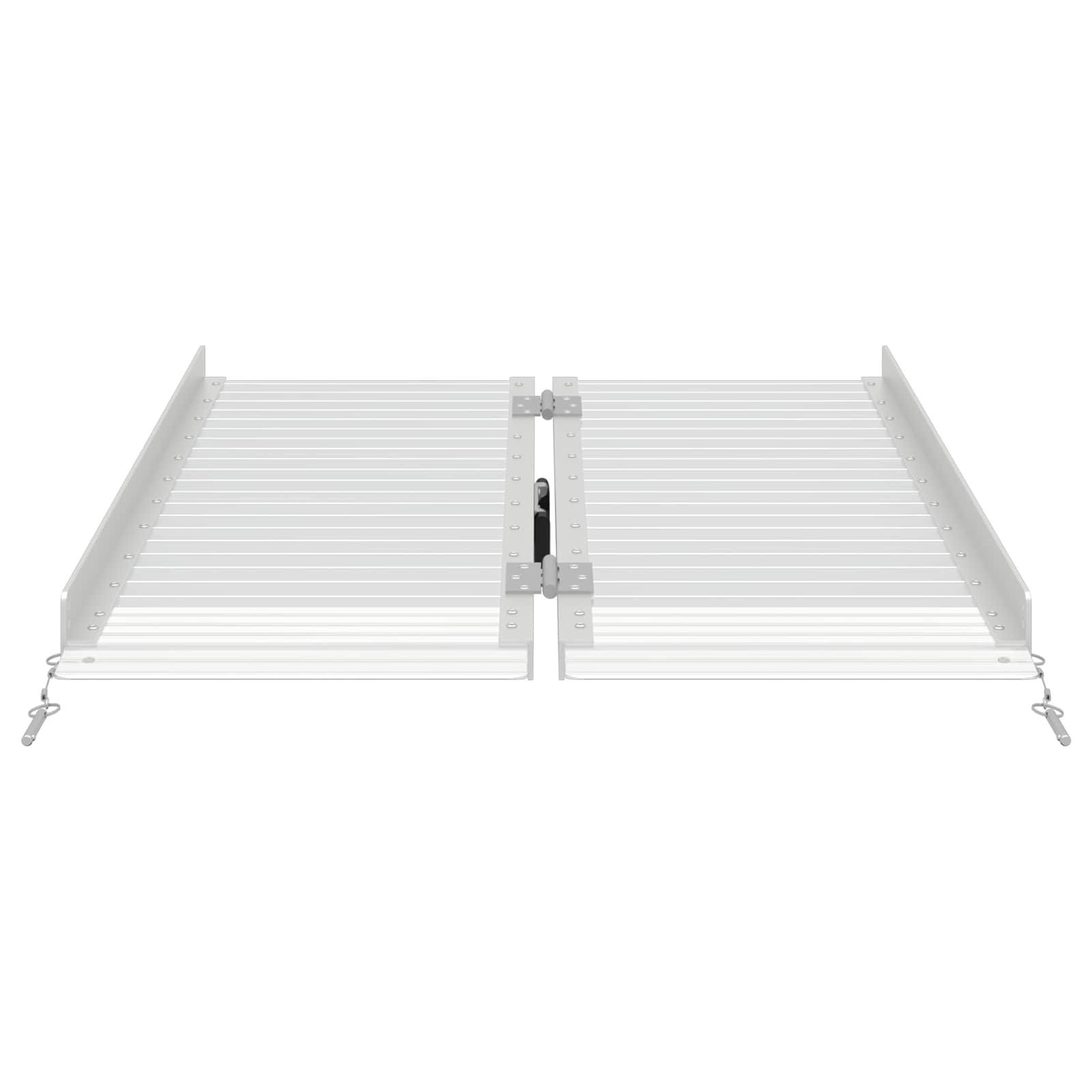Rampe für Rollstühle 270 kg Silber 62 x 73 x 5 cm Aluminium