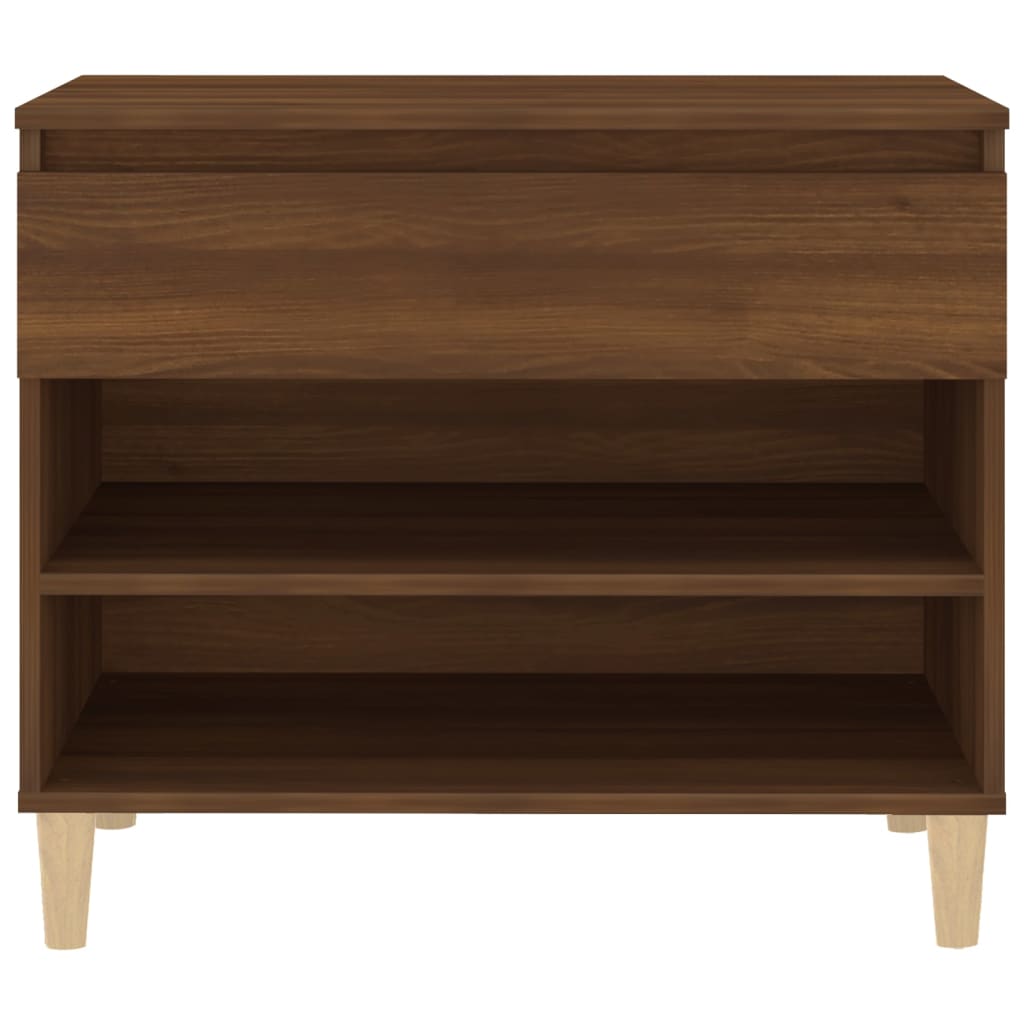 Schuhregal Weiß 70x36x60 cm Holzwerkstoff
