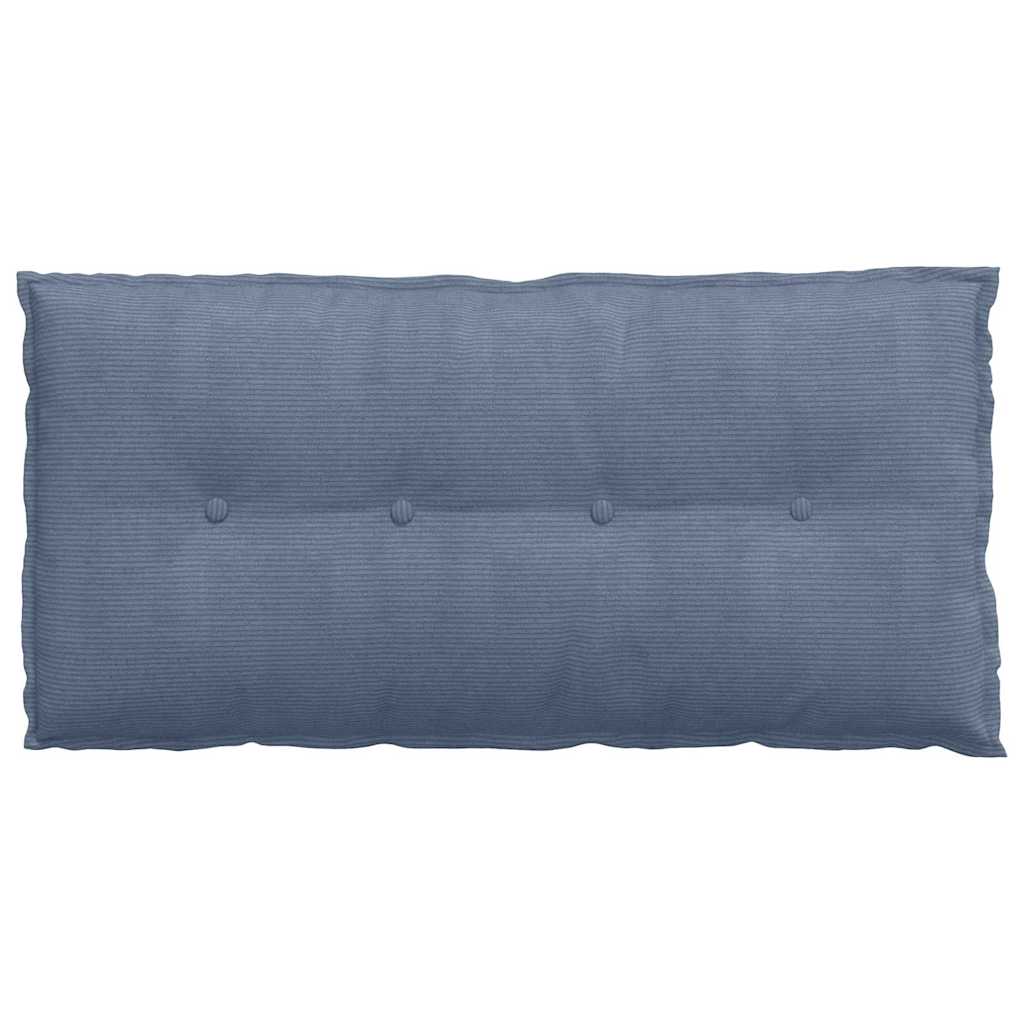 Rückenkissen Hellgrau 50 x 45 cm Cordstoff