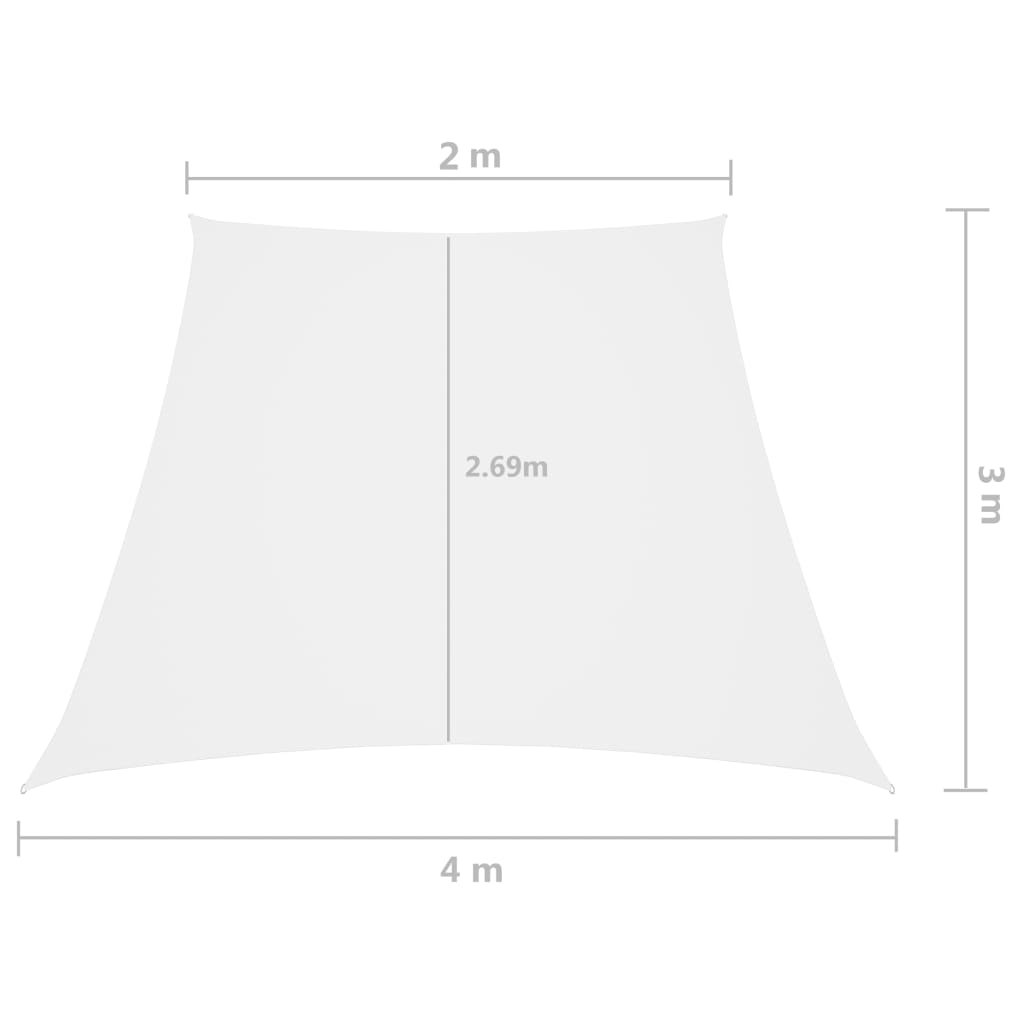 Sonnensegel Oxford-Gewebe Trapezförmig 2/4x3 m Beige